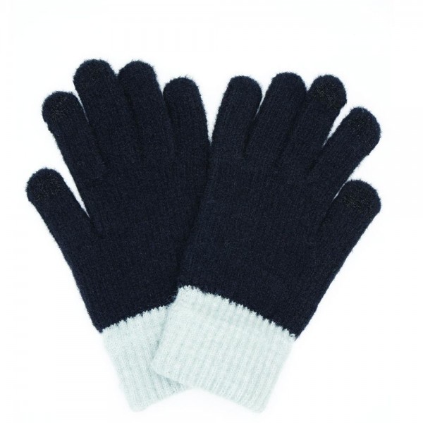Two Tone Knit Gloves 

- Touch Screen Compatible
- One Size Fits Most
- 100% Acrylic 