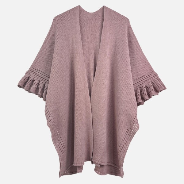 Do Everything In Love Solid Kimono 

- One Size Fits Most (0-14)
- L 31.5" x W 33.5" 
- 100% Acrylic
