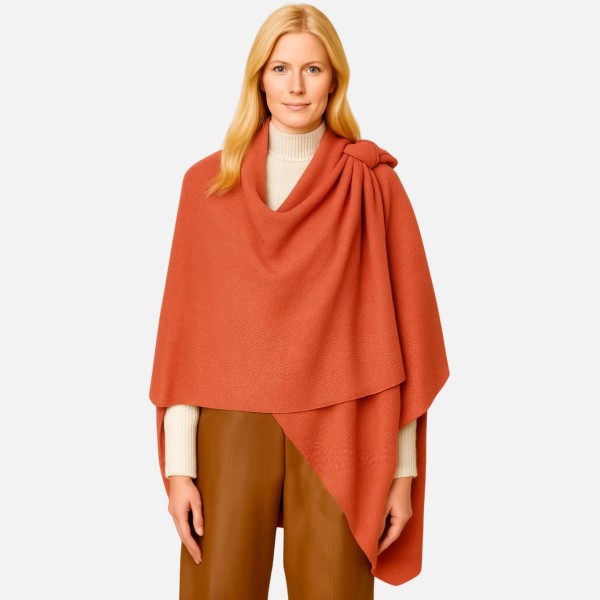 Do Everything In Love Lurex Ruana Wrap With Strap 

- One Size Fits Most ( 0-14) 
- L 26.4" x W 43.3" 
- 100% Acrylic 