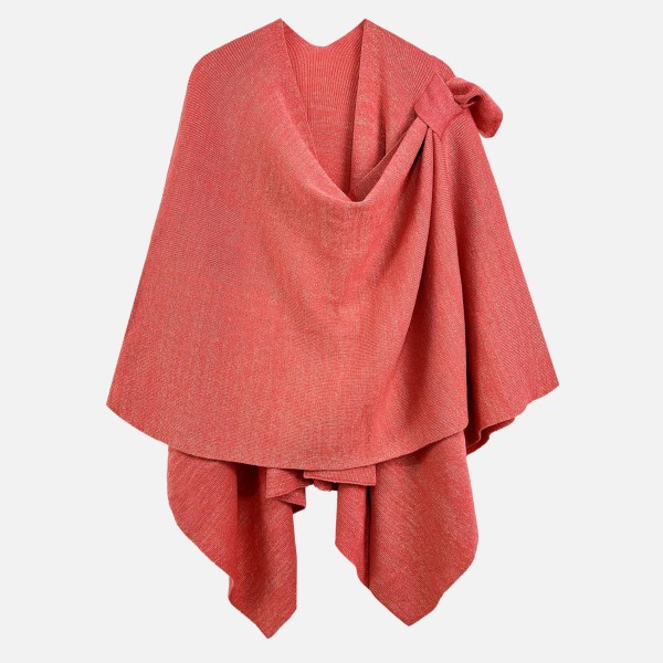 Do Everything In Love Lurex Ruana Wrap With Strap 

- One Size Fits Most ( 0-14) 
- L 26.4" x W 43.3" 
- 100% Acrylic 
