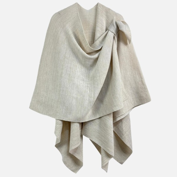 Do Everything In Love Lurex Ruana Wrap With Strap 

- One Size Fits Most ( 0-14) 
- L 26.4" x W 43.3" 
- 100% Acrylic 