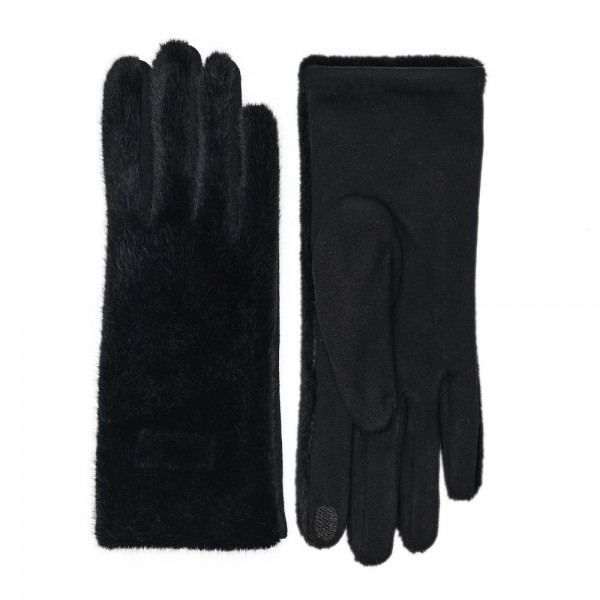 Faux Fur Gloves 

- Touch Screen Compatible
- Fleece Lining
- One Size Fits Most
- 100% Polyester