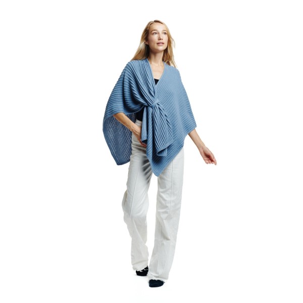Cable Knit Ruana Wrap With Strap

- One Size Fits Most (0-14)
- 100% Acrylic 