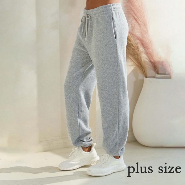 Women’s Corduroy Jogger Pants

- Stretch Knit Corduroy Fabric
- Two Pockets on the Side
- Elastic Waist with Drawstring
- Ribbed
- Pull up style
- Imported
- 98% polyester 2% spandex