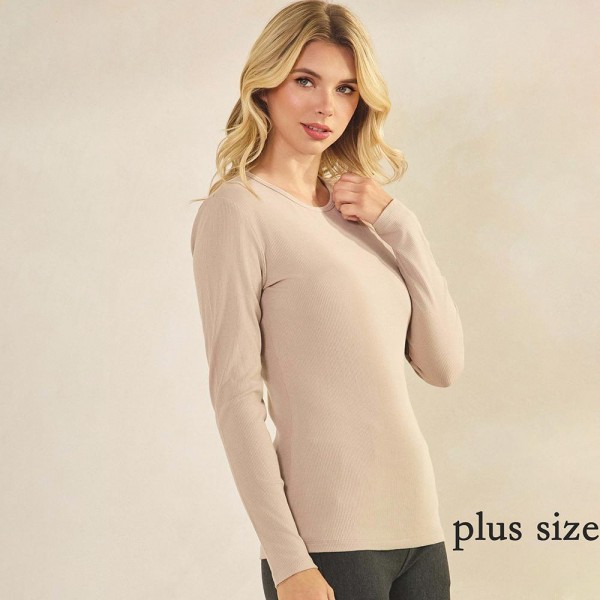 Women's Pure Comfort Ribbed Long Sleeve Top

- Soft breathable
- Crew neckline
- Long Sleeve
- Fitted Silhouette
- 95% Viscose 5% Spandex