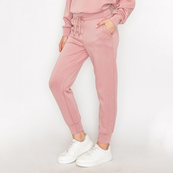 Women’s Sporty Chic UltraComfy Joggers

- Drawstring
- Two pockets
- Solid color
- Elasticized waistband
- Stretchy
- Comfortable and relaxed fit
- Imported
- 40% Terylene 55% Rayon 5% Spandex