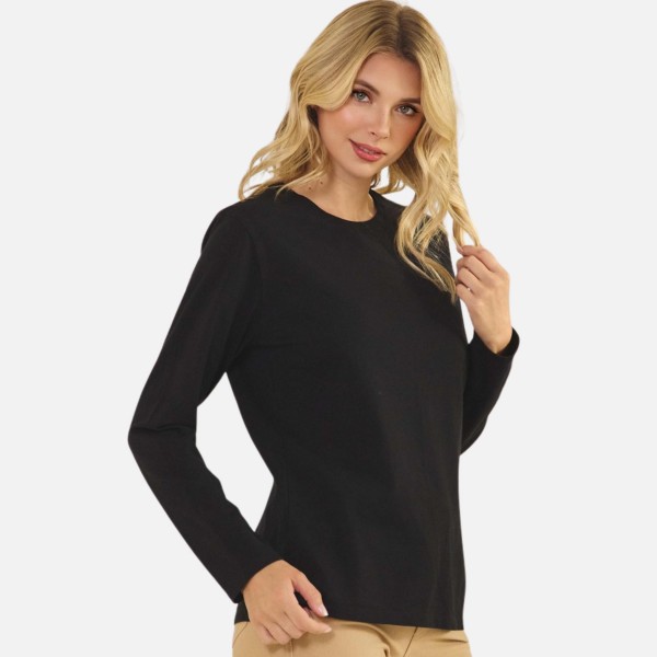 Long Sleeve Crewneck Top (6-Pack)

- Soft, Breathable
- 100% Cotton
