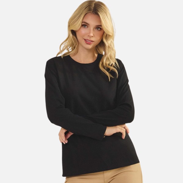 Long Sleeve Crewneck Top (6-Pack)

- Soft, Breathable
- 100% Cotton
