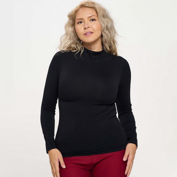 Women’s Bare Essential Seamless Mock Neck Long Sleeve Top

• Mock neck
• Seamless design
• Long sleeves
• Smooth
• Soft and stretchy fabric
• Durable
• Imported
•92% Nylon, 8% Spandex