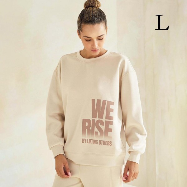 Women's We Rise Ultra Comfy Pullover Sweatshirt

•Crew neck design for classic appeal
•Dropped shoulder for a relaxed silhouette
•Soft, ultra-comfy fabric for all-day comfort
•Full-length sleeves with cuff bands for a polished look
•Eye-catching graphic to elevate your outfit
•45% Rayon 47% Polyester 8% Spandex
