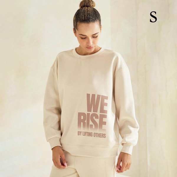 Women's We Rise Ultra Comfy Pullover Sweatshirt

•Crew neck design for classic appeal
•Dropped shoulder for a relaxed silhouette
•Soft, ultra-comfy fabric for all-day comfort
•Full-length sleeves with cuff bands for a polished look
•Eye-catching graphic to elevate your outfit
•45% Rayon 47% Polyester 8% Spandex