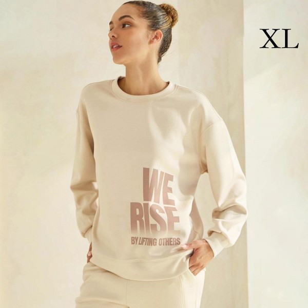 Women's We Rise Ultra Comfy Pullover Sweatshirt

•Crew neck design for classic appeal
•Dropped shoulder for a relaxed silhouette
•Soft, ultra-comfy fabric for all-day comfort
•Full-length sleeves with cuff bands for a polished look
•Eye-catching graphic to elevate your outfit
•45% Rayon 47% Polyester 8% Spandex