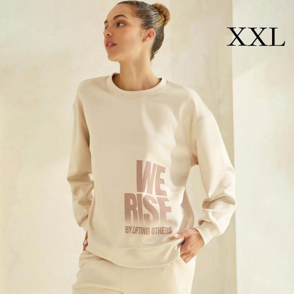 Women's We Rise Ultra Comfy Pullover Sweatshirt

•Crew neck design for classic appeal
•Dropped shoulder for a relaxed silhouette
•Soft, ultra-comfy fabric for all-day comfort
•Full-length sleeves with cuff bands for a polished look
•Eye-catching graphic to elevate your outfit
•45% Rayon 47% Polyester 8% Spandex