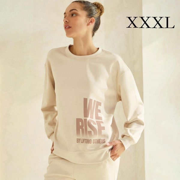 Women's We Rise Ultra Comfy Pullover Sweatshirt

•Crew neck design for classic appeal
•Dropped shoulder for a relaxed silhouette
•Soft, ultra-comfy fabric for all-day comfort
•Full-length sleeves with cuff bands for a polished look
•Eye-catching graphic to elevate your outfit
•45% Rayon 47% Polyester 8% Spandex