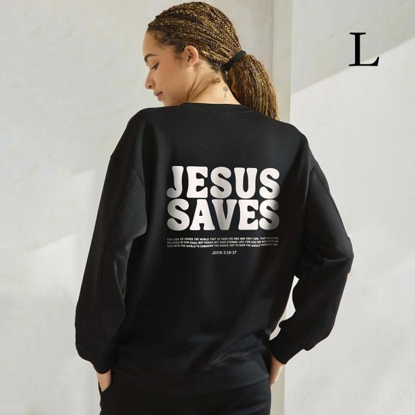 Women's Jesus Saves Ultra Comfy Pullover Sweatshirt

•Crew neck design for classic appeal
•Dropped shoulder for a relaxed silhouette
•Soft, ultra-comfy fabric for all-day comfort
•Full-length sleeves with cuff bands for a polished look
•Eye-catching graphic to elevate your outfit
•45% Rayon 47% Polyester 8% Spandex
