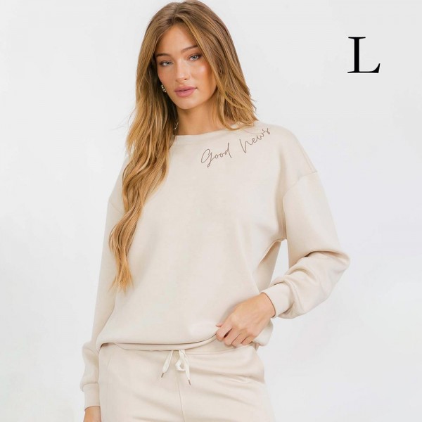 Women's Jesus Saves Ultra Comfy Pullover Sweatshirt

•Crew neck design for classic appeal
•Dropped shoulder for a relaxed silhouette
•Soft, ultra-comfy fabric for all-day comfort
•Full-length sleeves with cuff bands for a polished look
•Eye-catching graphic to elevate your outfit
•45% Rayon 47% Polyester 8% Spandex

