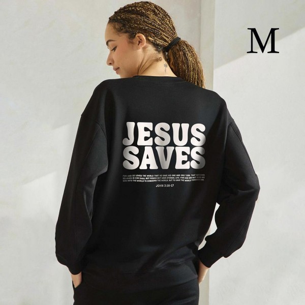 Women's Jesus Saves Ultra Comfy Pullover Sweatshirt

•Crew neck design for classic appeal
•Dropped shoulder for a relaxed silhouette
•Soft, ultra-comfy fabric for all-day comfort
•Full-length sleeves with cuff bands for a polished look
•Eye-catching graphic to elevate your outfit
•45% Rayon 47% Polyester 8% Spandex
