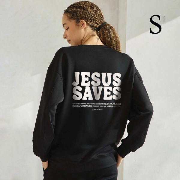 Women's Jesus Saves Ultra Comfy Pullover Sweatshirt

•Crew neck design for classic appeal
•Dropped shoulder for a relaxed silhouette
•Soft, ultra-comfy fabric for all-day comfort
•Full-length sleeves with cuff bands for a polished look
•Eye-catching graphic to elevate your outfit
•45% Rayon 47% Polyester 8% Spandex
