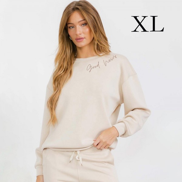 Women's Jesus Saves Ultra Comfy Pullover Sweatshirt

•Crew neck design for classic appeal
•Dropped shoulder for a relaxed silhouette
•Soft, ultra-comfy fabric for all-day comfort
•Full-length sleeves with cuff bands for a polished look
•Eye-catching graphic to elevate your outfit
•45% Rayon 47% Polyester 8% Spandex
