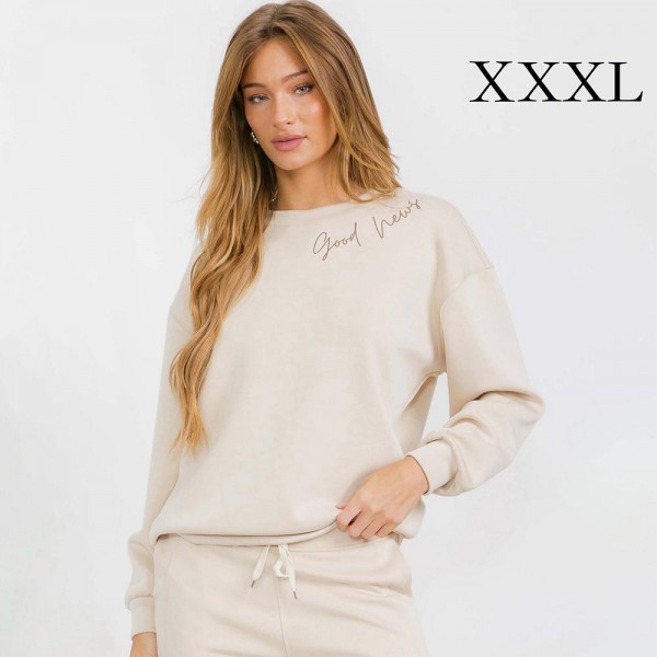 Women's Jesus Saves Ultra Comfy Pullover Sweatshirt

•Crew neck design for classic appeal
•Dropped shoulder for a relaxed silhouette
•Soft, ultra-comfy fabric for all-day comfort
•Full-length sleeves with cuff bands for a polished look
•Eye-catching graphic to elevate your outfit
•45% Rayon 47% Polyester 8% Spandex
