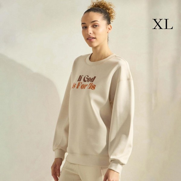Women's If God Is For Us Scuba Pullover Sweatshirt

- Crew Neck 
- Dropped Shoulder For A Relaxed Silhouette
- Soft, Ultra-Comfy Fabric 
- Full-Length Sleeves With Cuff Bands
- 45% Rayon / 47% Polyester / 8% Spandex
