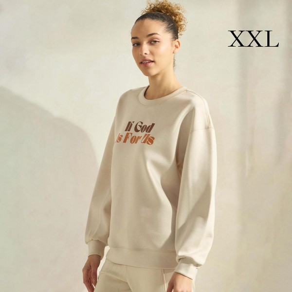 Women's If God Is For Us Scuba Pullover Sweatshirt

- Crew Neck 
- Dropped Shoulder For A Relaxed Silhouette
- Soft, Ultra-Comfy Fabric 
- Full-Length Sleeves With Cuff Bands
- 45% Rayon / 47% Polyester / 8% Spandex
