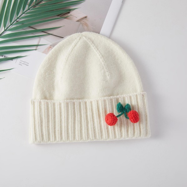 Cherry Themed Beanie & Glove Set - One Size Fits Most - 100% Acrylic view 5