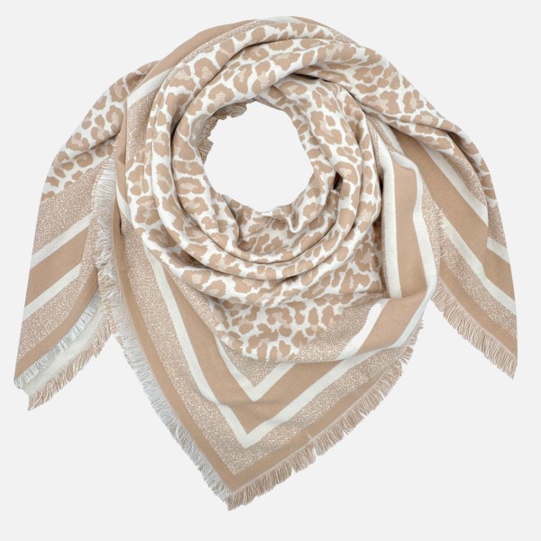 Do Everything In Love Leopard Print Scarf With Fringed Edge

- 100% Polyester

