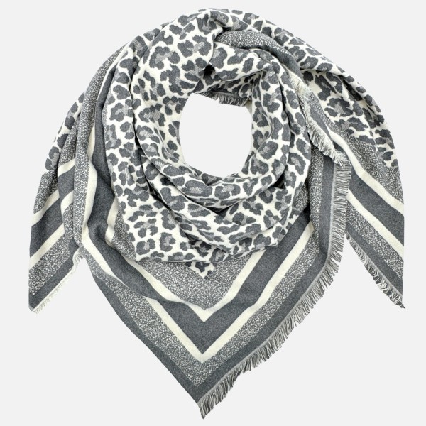 Do Everything In Love Leopard Print Scarf With Fringed Edge

- 100% Polyester 