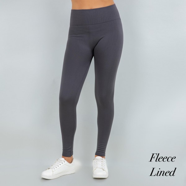 Women's New Mix Brand Solid Color Seamless Fleece Lined Leggings

- Fleece Lined
- 2" Elastic Waistband
- Full-Length
- One size Fits Most 0-14
- Inseam Approximately 26" L
- 92% Nylon / 8% Spandex

