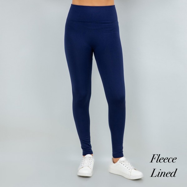 Women's New Mix Brand Solid Color Seamless Fleece Lined Leggings

- Fleece Lined
- 2" Elastic Waistband
- Full-Length
- One size Fits Most 0-14
- Inseam Approximately 26" L
- 92% Nylon / 8% Spandex


