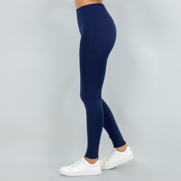 Women's New Mix Brand Solid Color Seamless Fleece Lined Leggings

- Fleece Lined
- 2" Elastic Waistband
- Full-Length
- One size Fits Most 0-14
- Inseam Approximately 26" L
- 92% Nylon / 8% Spandex

