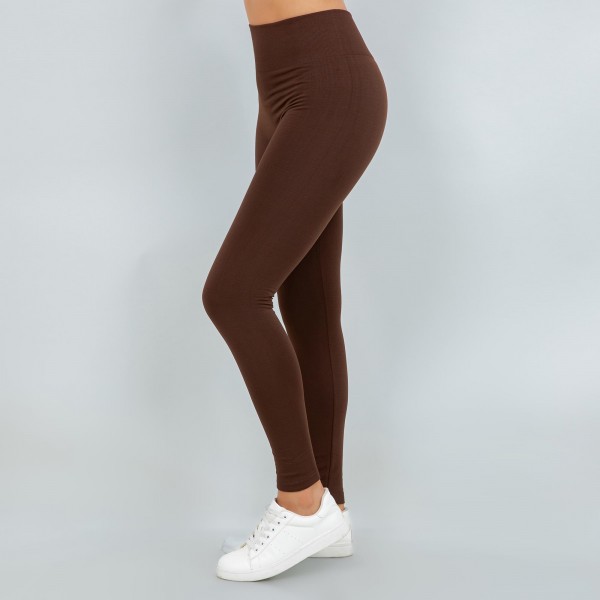 Women's Plus Size New Mix Brand Solid Color Seamless Fleece Lined Leggings
- Fleece Lined
- Full-Length
- One Size Fits Most Plus 16-20
- Inseam Approximately 28" L
- 92% Nylon / 8% Spandex