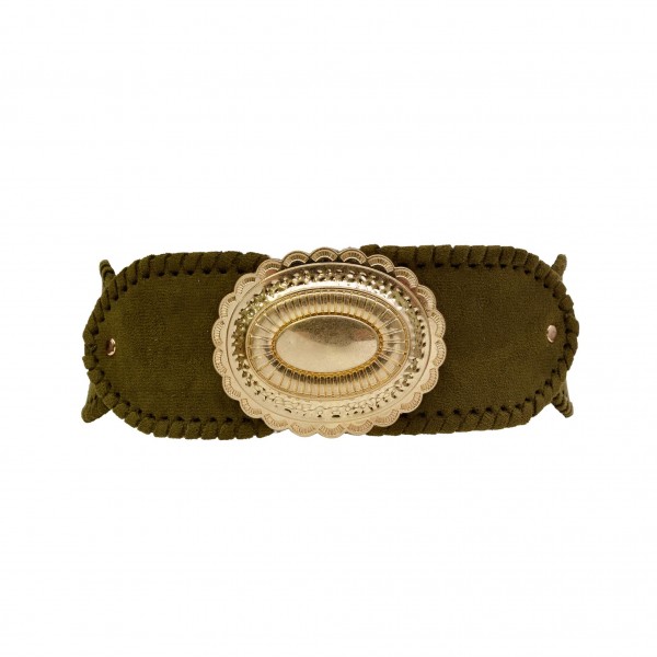 Wholesale western Elastic Belt Concho Buckle L W Elastic Paper