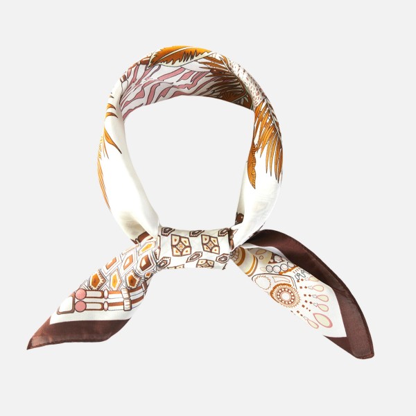 Geometric Pattern Bandana Scarf

- Multi-Use: Scarf, Bandana, Bag Tie ETC
- Approximately 27.5"L X 27.5"W
- 100% Polyester