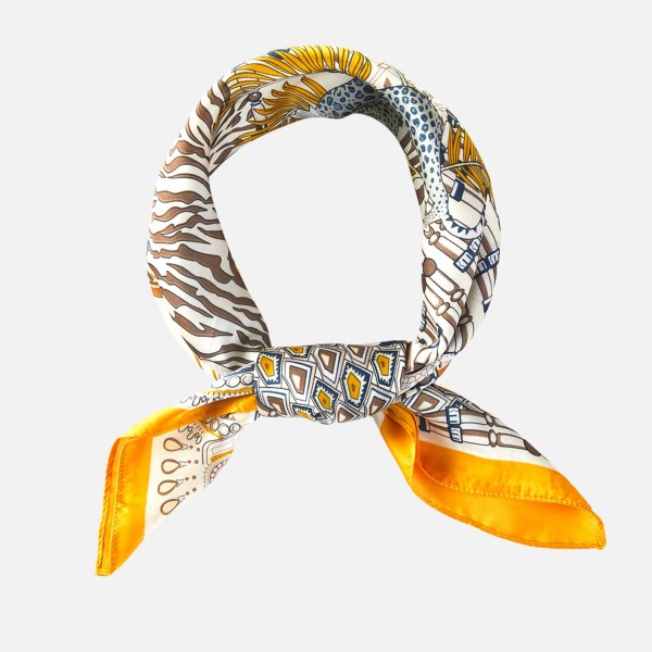 Geometric Pattern Bandana Scarf

- Multi-Use: Scarf, Bandana, Bag Tie ETC
- Approximately 27.5"L X 27.5"W
- 100% Polyester