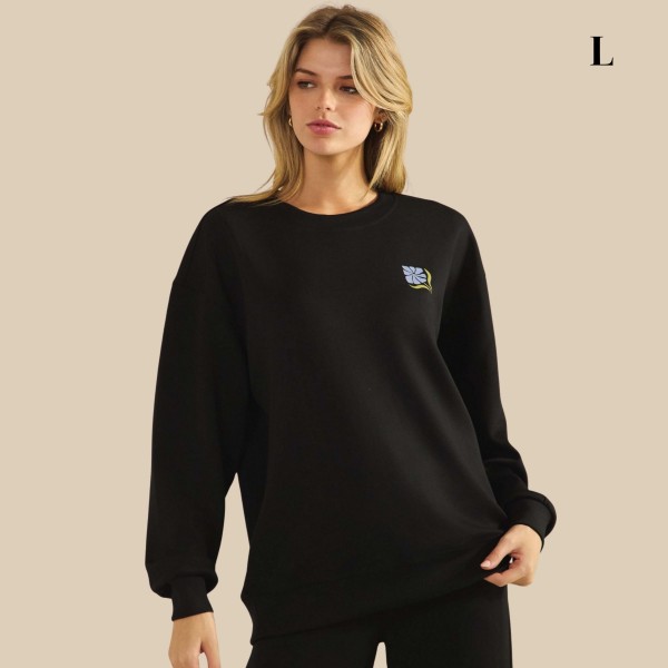 "Do Not Worry" Ultra Comfy Pullover Sweatshirt

- Crew Neck 
- Dropped Shoulder For Relaxed Silhouette
- Full-Length Sleeves With Cuff Bands 
- Eye-Catching Graphic To Elevate Your Outfit
- 45% Rayon, 47% Polyester, 8% Spandex 