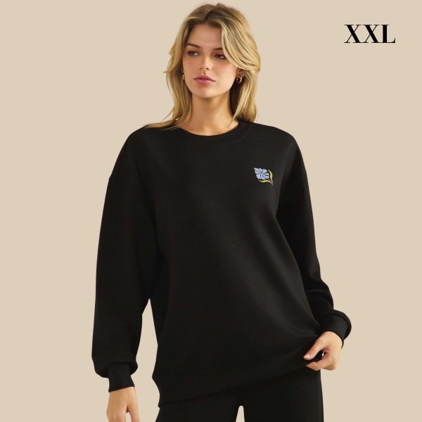 "Do Not Worry" Ultra Comfy Pullover Sweatshirt

- Crew Neck 
- Dropped Shoulder For Relaxed Silhouette
- Full-Length Sleeves With Cuff Bands 
- Eye-Catching Graphic To Elevate Your Outfit
- 45% Rayon, 47% Polyester, 8% Spandex 