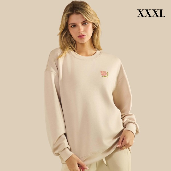 "Do Not Worry" Ultra Comfy Pullover Sweatshirt

- Crew Neck 
- Dropped Shoulder For Relaxed Silhouette
- Full-Length Sleeves With Cuff Bands 
- Eye-Catching Graphic To Elevate Your Outfit
- 45% Rayon, 47% Polyester, 8% Spandex 