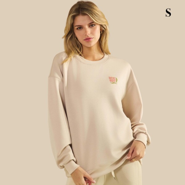 "Do Not Worry" Ultra Comfy Pullover Sweatshirt

- Crew Neck 
- Dropped Shoulder For Relaxed Silhouette
- Full-Length Sleeves With Cuff Bands 
- Eye-Catching Graphic To Elevate Your Outfit
- 45% Rayon, 47% Polyester, 8% Spandex 