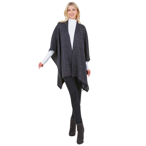 Knit Metallic Shawl With Loop

- One Size Fits Most
- 100% Acrylic 