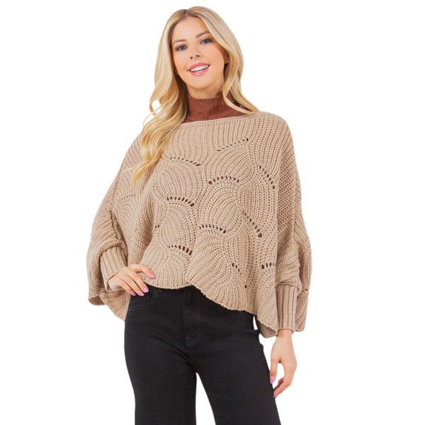 Solid Knit Poncho 

- One Size Fits Most 
- 100% Acrylic 