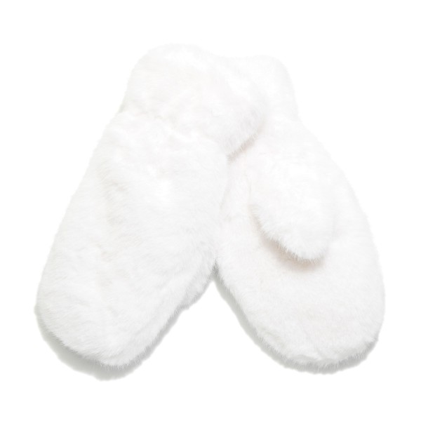 Wholesale fur Mitten Gloves One Polyester Spandex