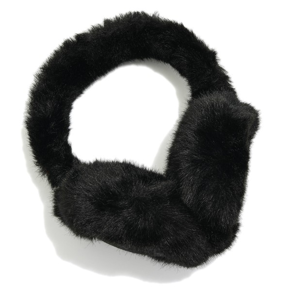 Faux Fur Earmuffs

- 100% Polyester
- One Size Fits Most


