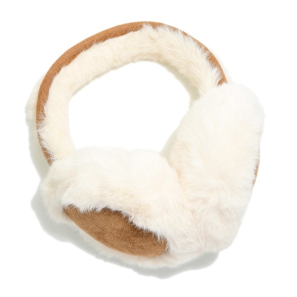 Faux Fur Earmuffs

- 100% Polyester
- One Size Fits Most

