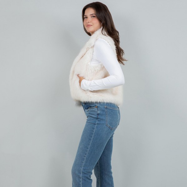 Faux Fur Vest

- One Size Fits Most
- 100% Polyester

