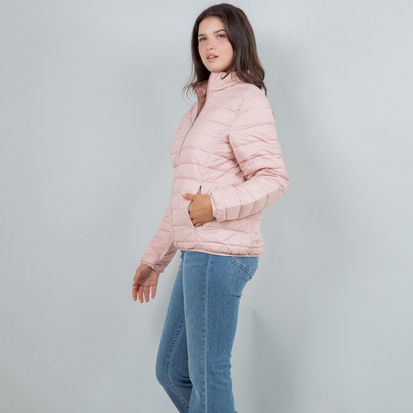 Quilted Puffer Jacket

- Full Zipper Closure
- Two Zipper Pockets
- 100% Polyester
