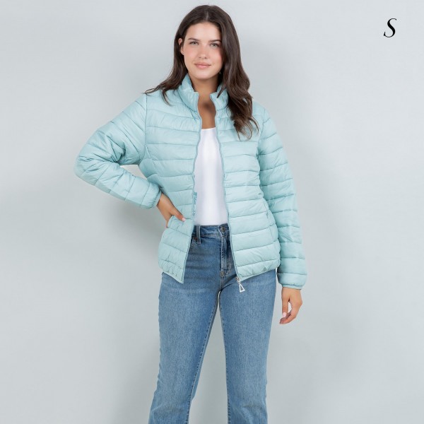 Quilted Puffer Jacket

- Full Zipper Closure
- Two Zipper Pockets
- 100% Polyester

