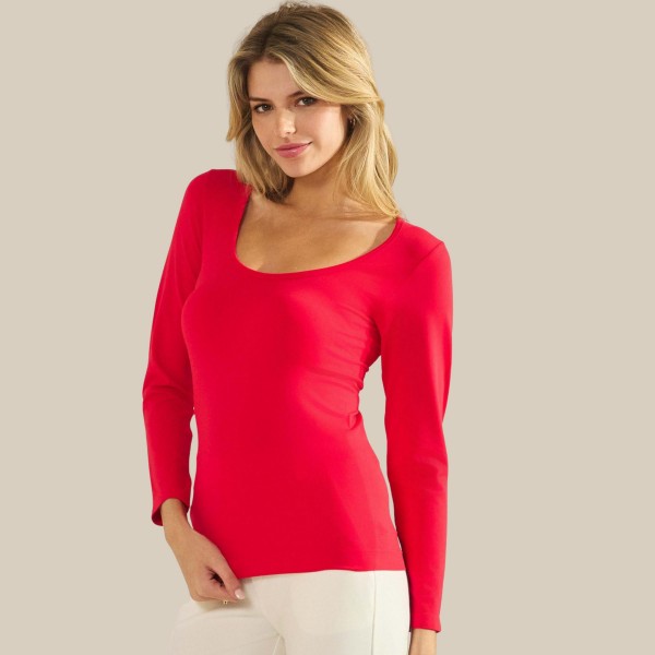 Sculpted Chic Seamless Long Sleeve Top

- Scoop Neckline
- Smooth
- Soft and stretchy fabric
- Durable
- 92% Nylon 8% Spandex