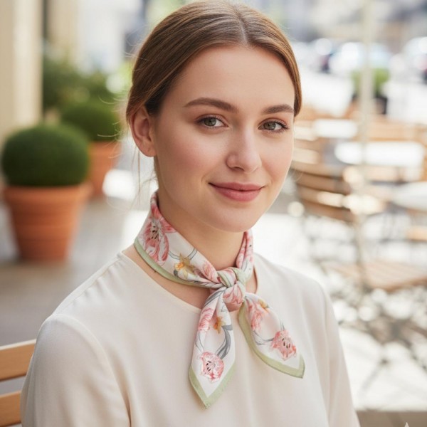 Floral Print Bandana Scarf

- Multi-Use: Scarf, Bandana, Bag Tie ETC
- Approximately 35"L X 35"W
- 100% Polyester